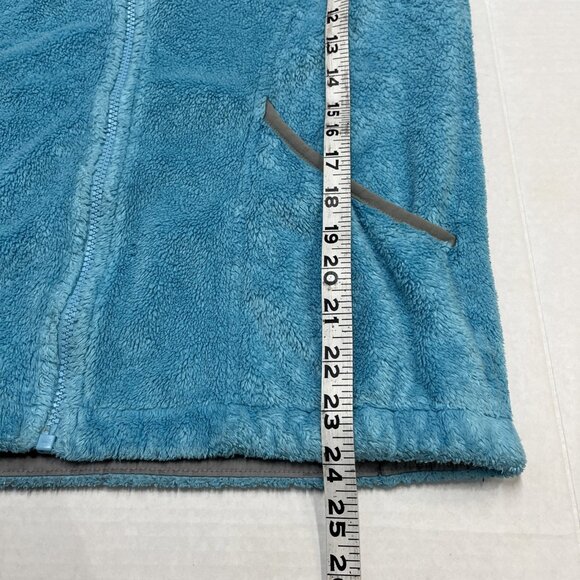 The North Face Oso Jacket Girls XL Blue Fuzzy Fleece Full Zip Hoodie Outdoor - Picture 7 of 8